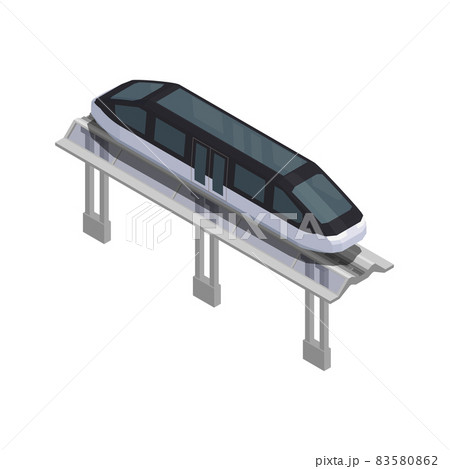 Smart City Monorail Composition 83580862