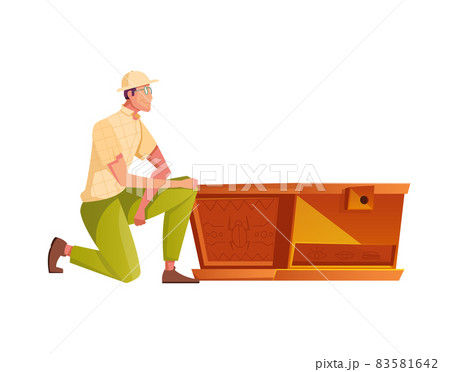 Treasure Hunt Archeologist Composition Treasure Hunt Archeologist Composition 83581642