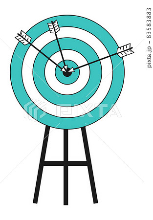 Target with arrows icon. Goal achievement concept Target with arrows icon. Goal achievement concept 83583883