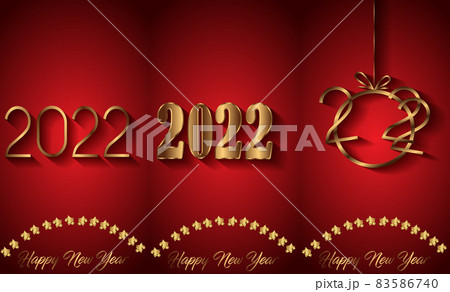 2022 Happy New Year background for your seasonal invitations, festive posters, greetings cards. 2022 Happy New Year background for your seasonal invitations, festive posters, greetings cards. 83586740