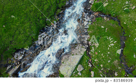 Amazing nature at Timmelsjoch high alpine road in Austria 83586939