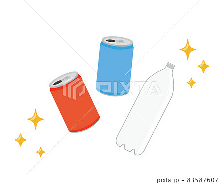 缶とペットボトル リサイクル ベクターイラスト 缶とペットボトル リサイクル ベクターイラスト 83587607
