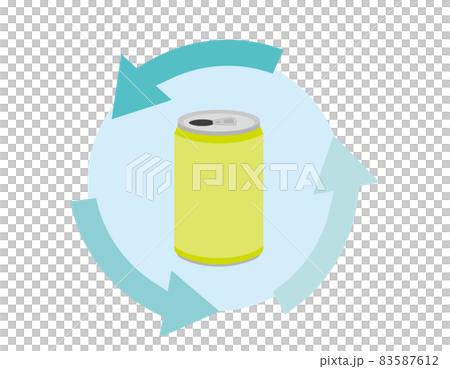 Can recycling mark Aluminum can vector illustration 83587612
