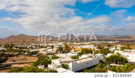 Canarian Nazaret village, Lanzarote island, Spain 83589896