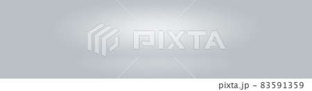 Empty photographer studio background Abstract, background texture of beauty dark and light clear blue, cold gray, snowy white gradient flat wall and floor. 83591359