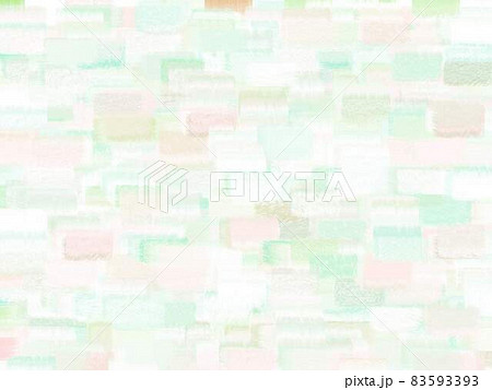 パステル画風の緑とピンクの抽象画 83593393