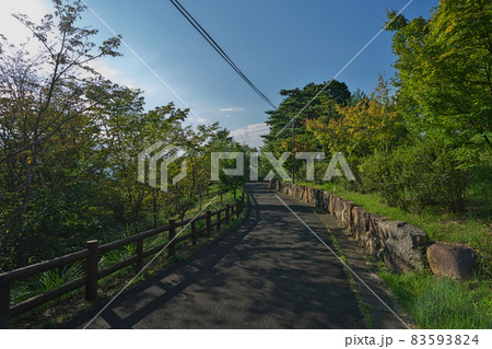《岡山県》美作市の展望台、大山展望台周辺の風景 《岡山県》美作市の展望台、大山展望台周辺の風景 83593824