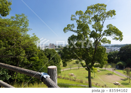三重県四日市市 南部丘陵公園 北ゾーン・展望の小山からの風景 三重県四日市市 南部丘陵公園 北ゾーン・展望の小山からの風景 83594102