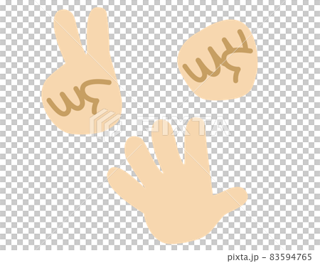 許多手，石頭剪刀布，赤手空拳，goo choki par 83594765