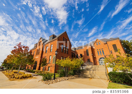 Sunny view of the building in University of Central Oklahoma Sunny view of the building in University of Central Oklahoma 83595366