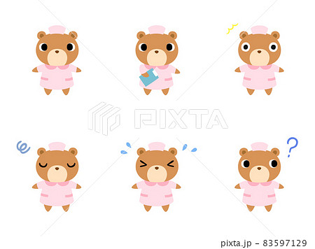 ナースのクマ アイコンセット1 ナースのクマ アイコンセット1 83597129