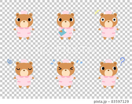 ナースのクマ アイコンセット1 ナースのクマ アイコンセット1 83597129