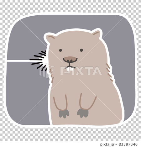 Wombat: Vector illustration of something being noticed 83597346