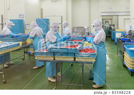 辛子明太子の食品加工工場 83598228