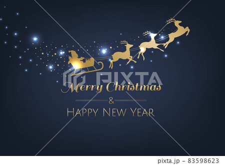 Merry Christmas And Happy New Year Card 83598623