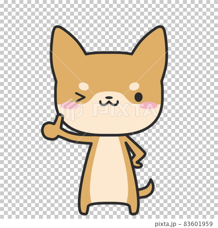 豎起大拇指的柴犬先生 83601959