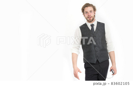man listen music on mp3 or mobile phone man listen music on mp3 or mobile phone 83602105