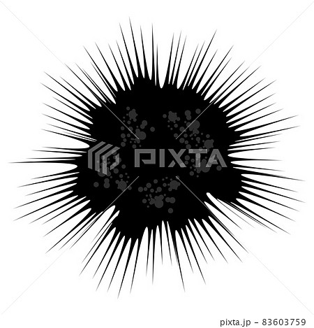 Explode Flash, Cartoon Explosion, Star Burst Isolated on White Background 83603759