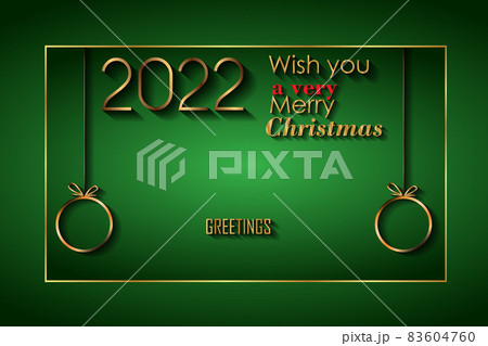2022 Merry Christmas background for your seasonal invitations, festival posters, greetings cards. 83604760