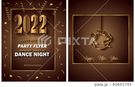 2022 Happy New Year background for your seasonal invitations, festive posters, greetings cards. 83605793