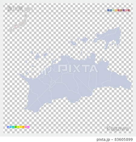 香川県の地図・kagawa 83605899