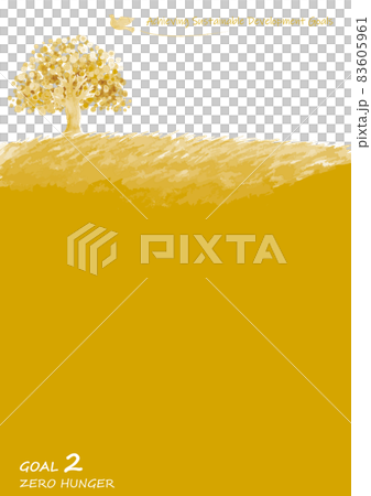 SDGs Goal 2 Image Tree, Dove and Meadow Frame 83605961