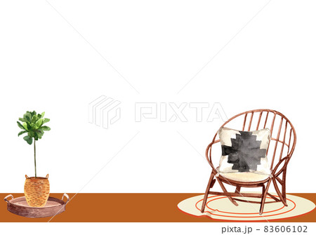 Boho furniture frame watercolor 83606102