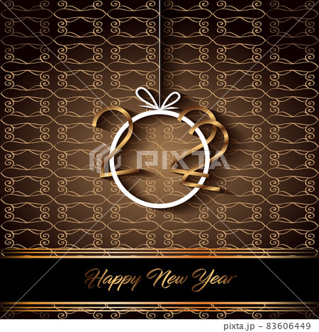 2022 Happy New Year background for your seasonal invitations, festive posters, greetings cards. 83606449