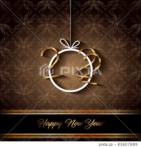 2022 Happy New Year background for your seasonal invitations, festive posters, greetings cards. 2022 Happy New Year background for your seasonal invitations, festive posters, greetings cards. 83607689