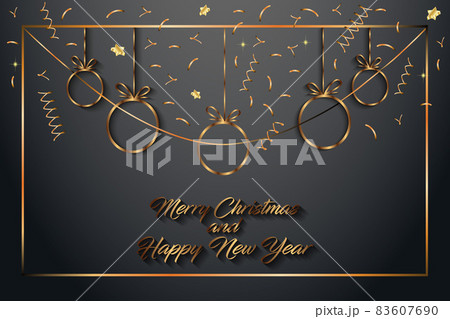 2022 Merry Christmas and Happy New Year background for seasonal greetings cards flyer. 2022 Merry Christmas and Happy New Year background for seasonal greetings cards flyer. 83607690