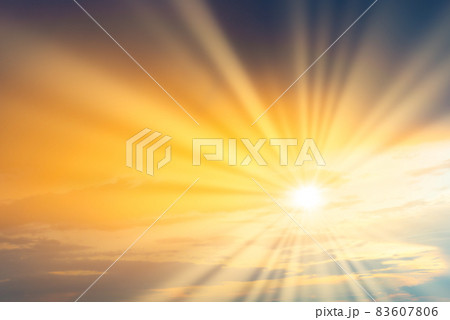 Sunset sky with dramatic clouds Sunset sky with dramatic clouds 83607806