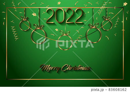 2022 Merry Christmas background for your seasonal invitations, festival posters, greetings cards.  83608162