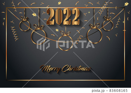2022 Merry Christmas background for your seasonal invitations, festival posters, greetings cards.  83608165