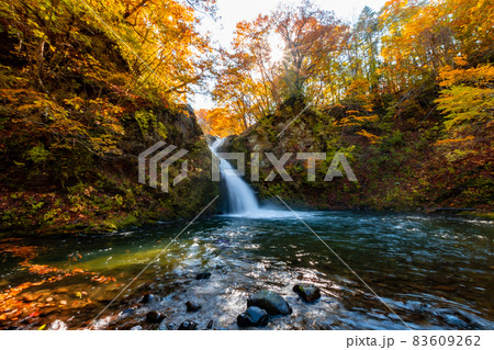 鳥崎八景＿大滝＿滝＿紅葉＿秋 83609262