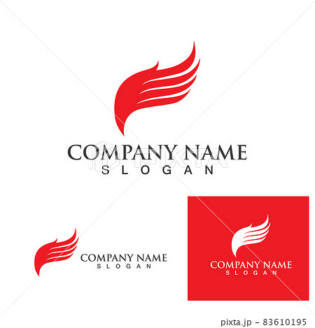 Wing logo and symbol vector eps10 83610195
