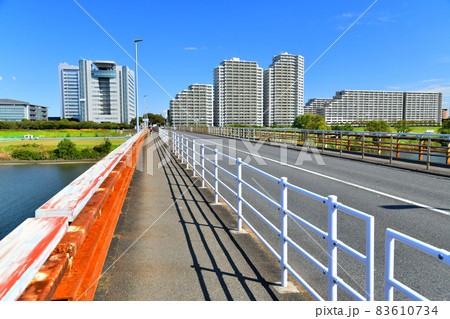 ガス橋/多摩川 東京都側を望む(東京都大田区)【2021.10】 ガス橋/多摩川 東京都側を望む(東京都大田区)【2021.10】 83610734