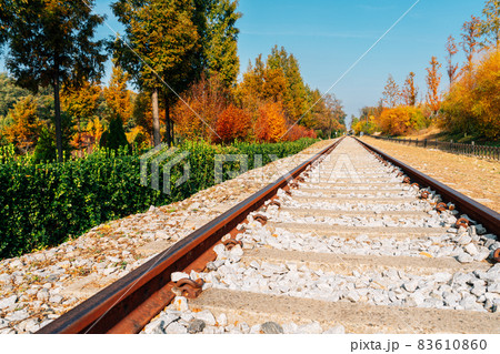 Autumn of Hangdong Railroad in Seoul, Korea 83610860