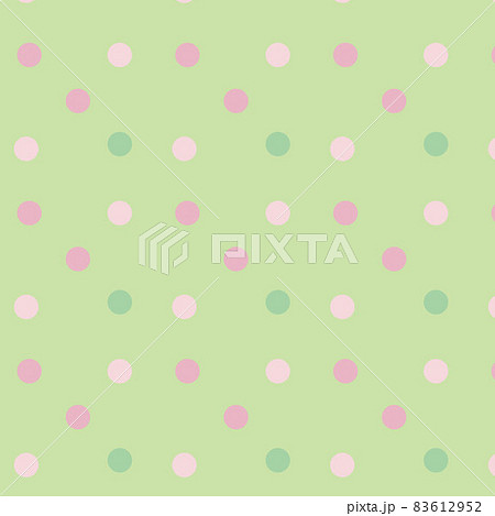パステルカラーの水玉 ドット柄 パターンありのイラスト素材
