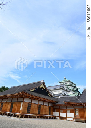 本丸御殿の上洛殿と天守閣(名古屋城) 本丸御殿の上洛殿と天守閣(名古屋城) 83615802