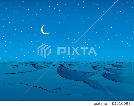 Waves. Vector drawing 83616092