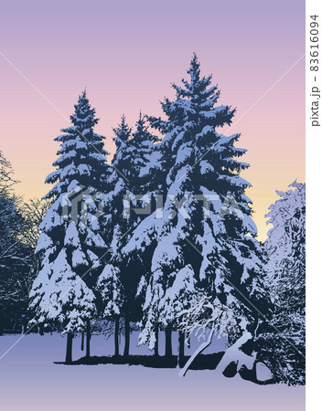 Winter evening 83616094