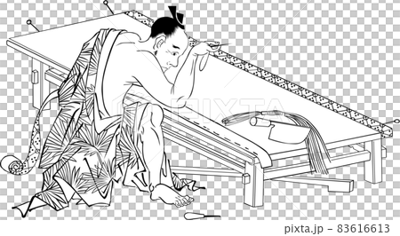 浮世絵 たたみ職人 その1 浮世絵 たたみ職人 その1 83616613