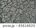 Dried earth as a result of climate change, global warming consequences. 83616620