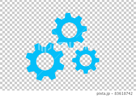 Gear icon. Image of teamwork. 83618742