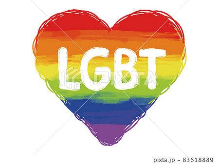 LGBT レインボーハート ロゴ 透明 LGBTQ LGBT レインボーハート ロゴ 透明 LGBTQ 83618889