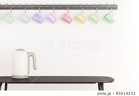 朝に撮影されたキッチンインテリアのイメージ 83619233