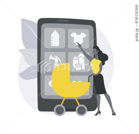 Maternity care products abstract concept vector illustration. Maternity care products abstract concept vector illustration. 83619366