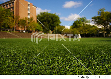 キャンパス　学生生活　大学　芝生広場　校舎　学びの場 83619576