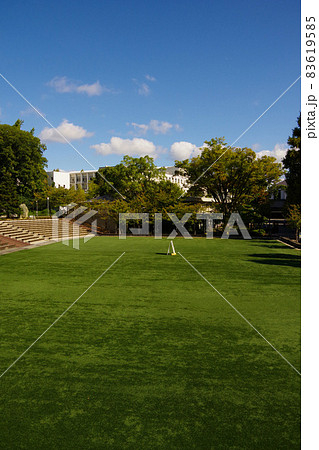 キャンパス　学生生活　大学　芝生広場　校舎　学びの場 83619585