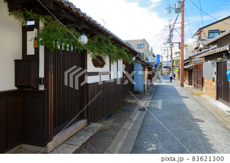 奈良　元興寺町の町並み　ならまち　奈良町 83621300